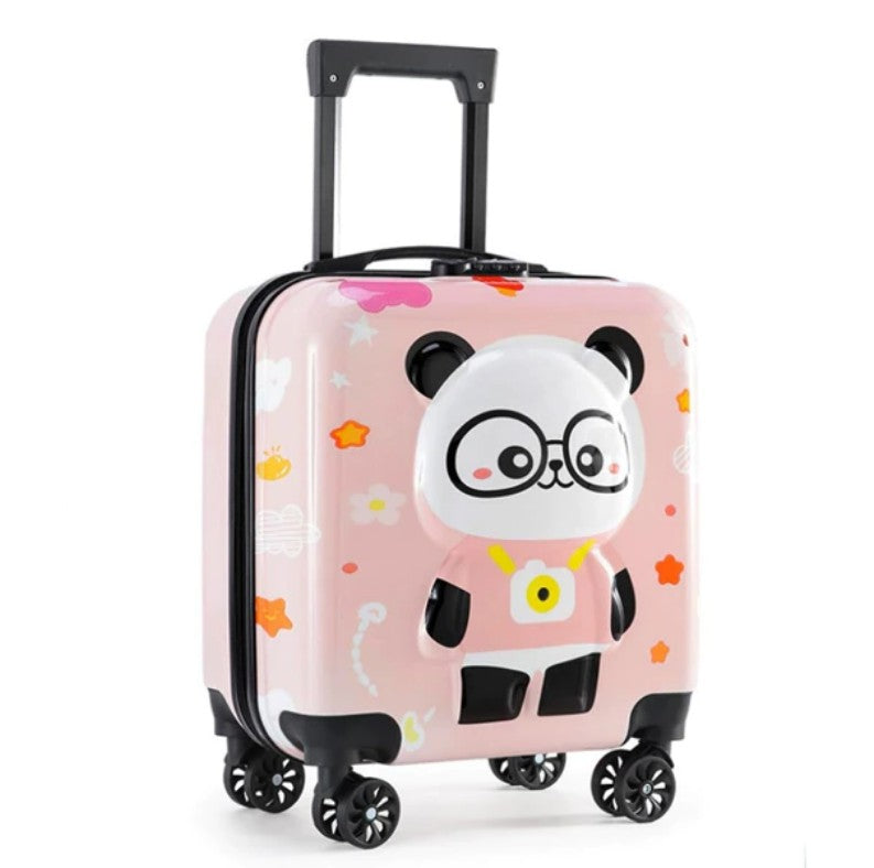 Stylish Children's Travel Cabin Suitcase on Wheels Pink - LUX-Anic