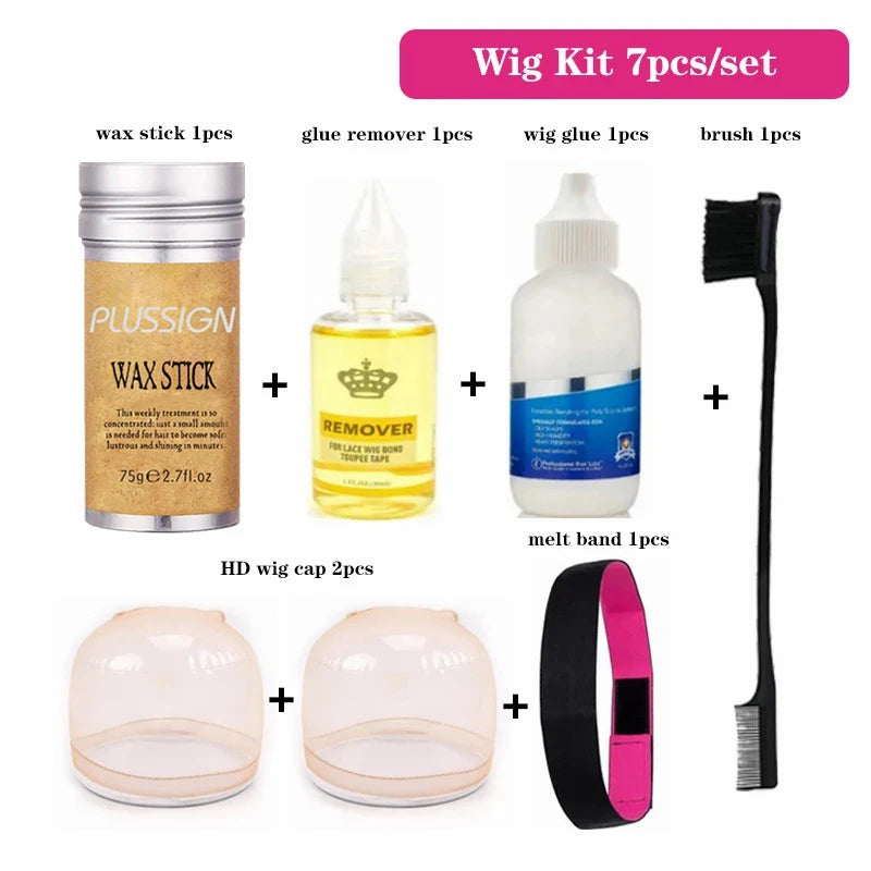 7pcs Wig Installation Kit - Waterproof–Strong Hold and Easy Removal