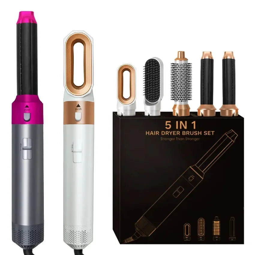 5-in-1 Professional Hair Styling Tool – Dry, Curl, Wave and Straighten