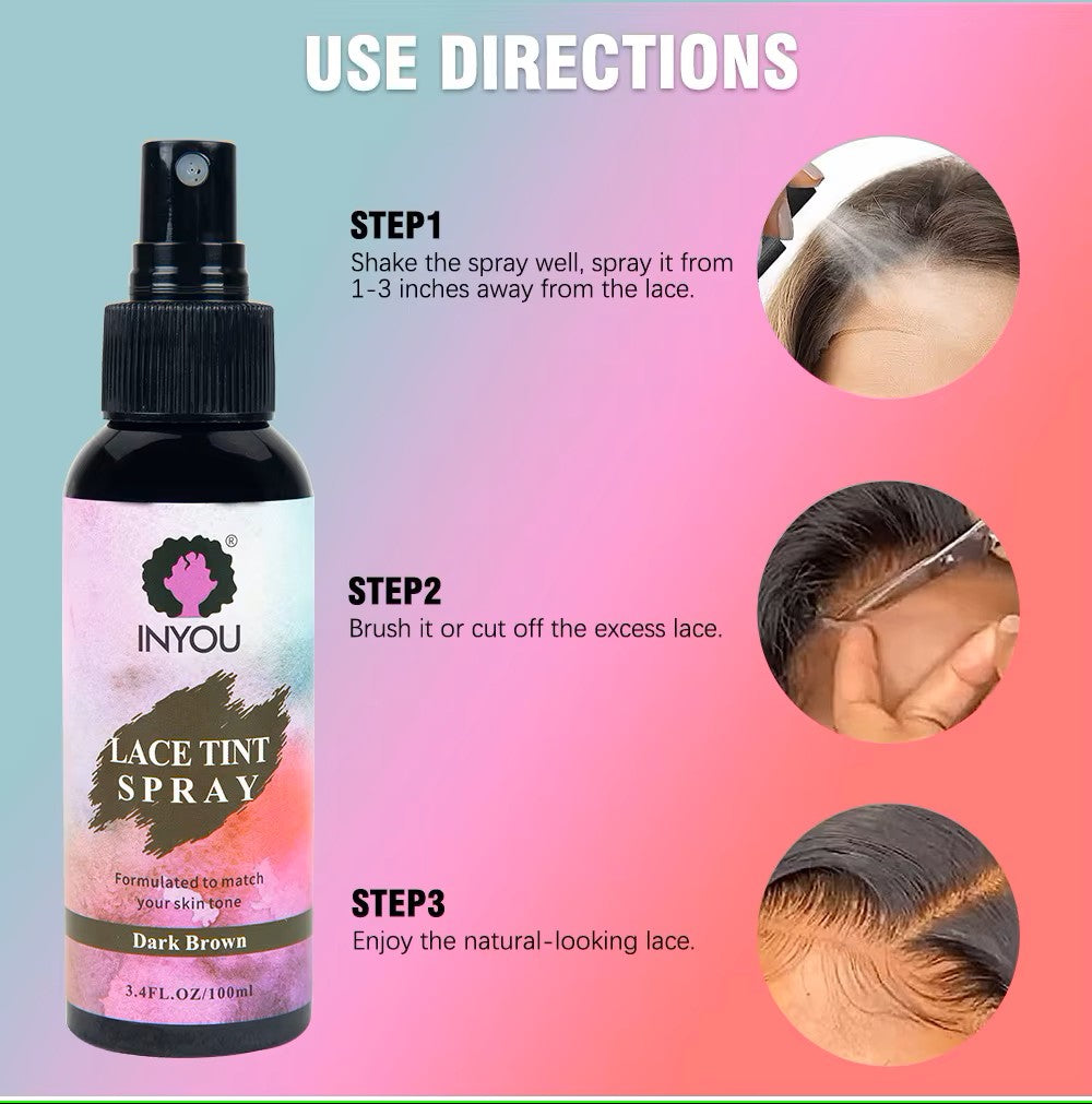 Waterproof Lace Closure Tint Melting Mousse Spray Concealer Front Wigs