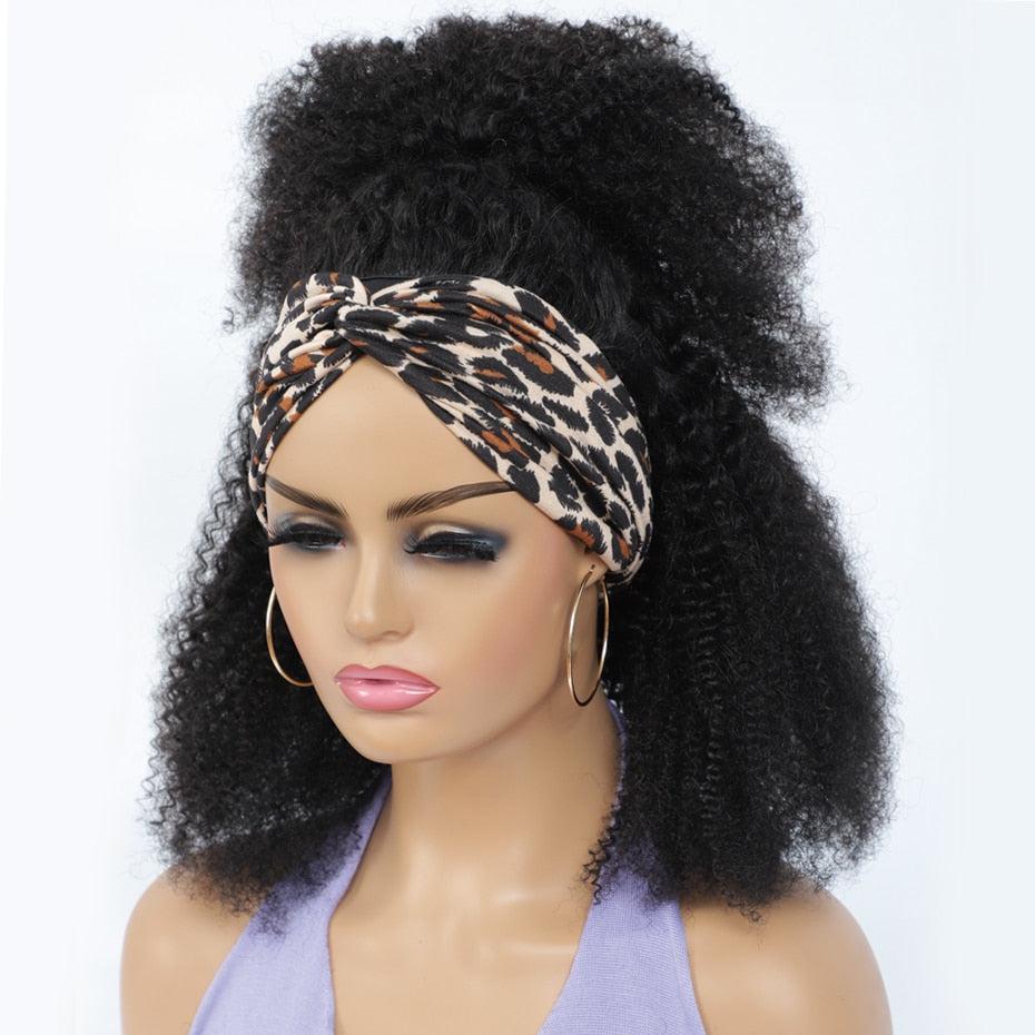 Headband Wig - Brazilian Remy human Hair- Glueless Wigs- All textures - LUX-Anic
