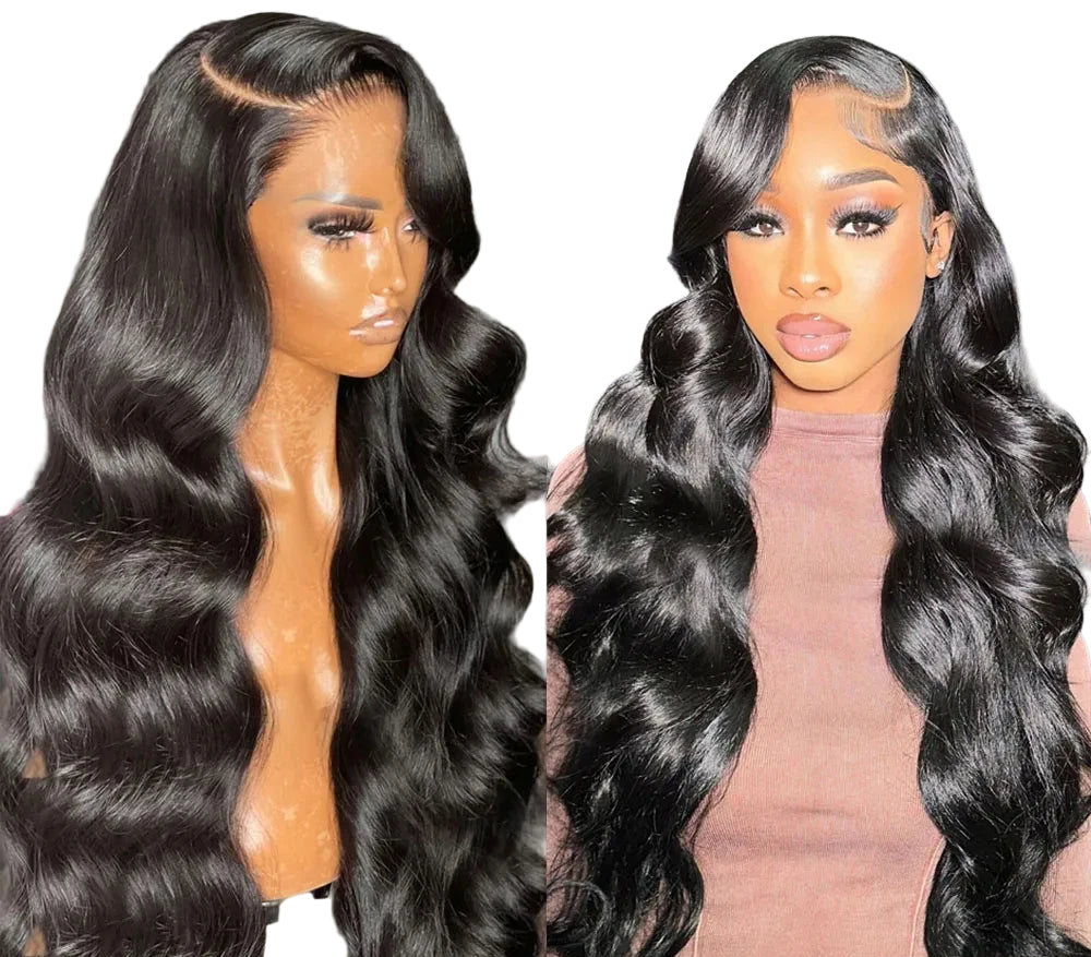 4x4 / 13x4 Transparent Lace Wig Body Wave Brazilian Remy human hair|180% Density - LUX-Anic