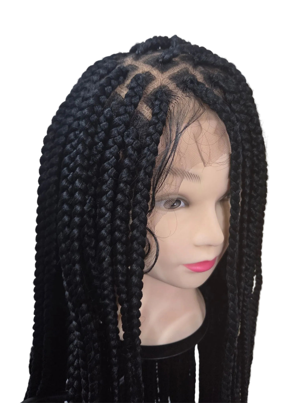 Geflochtene Kunsthaar-Perücke Box Braids mit X-Pression-Kunsthaar
