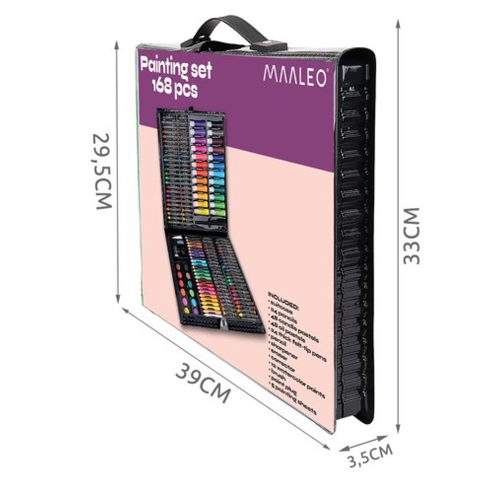 Painting set in a suitcase 168 pcs - LUX-Anic