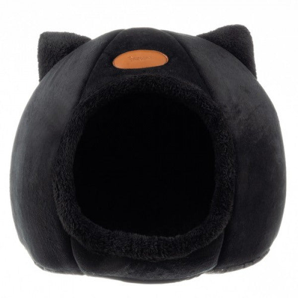 Plush Cat Bed - House Style Box 34 x 37 cm - LUX-Anic