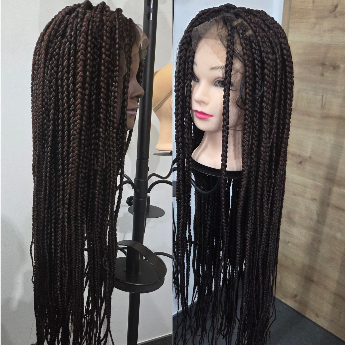 Geflochtene Kunsthaar-Perücke Box Braids mit X-Pression-Kunsthaar