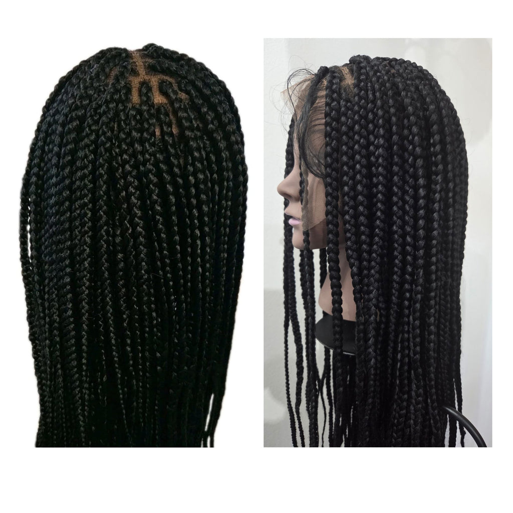 Geflochtene Kunsthaar-Perücke Box Braids mit X-Pression-Kunsthaar