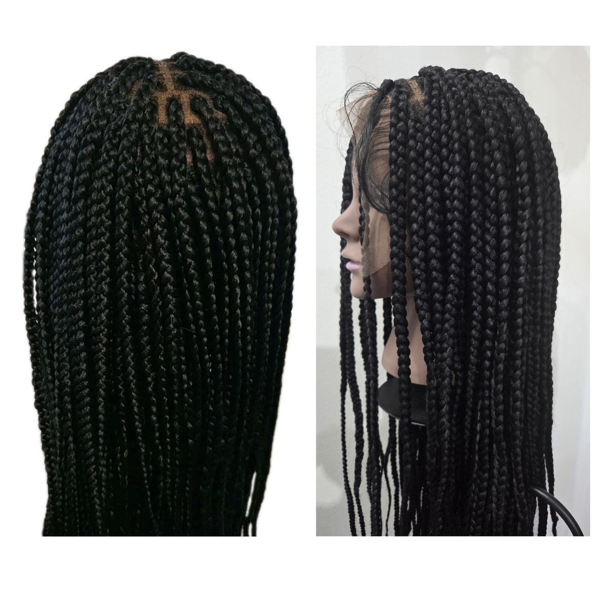 Geflochtene Kunsthaar-Perücke Box Braids mit X-Pression-Kunsthaar