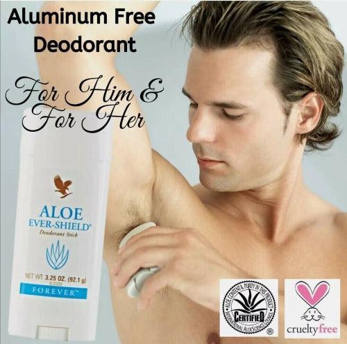 Set 1x Aloe Ever-Shield Deostift without aluminum salt + 1x Forever Bright Toothgel Fluorid Free - LUX-Anic