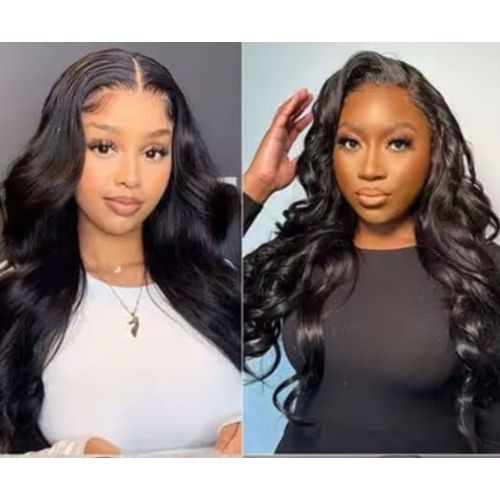 Perruque brésilienne Body Wave en dentelle transparente 13x4 Elegance Naturelle 180% Density 20 inches