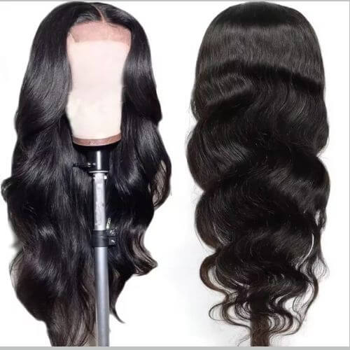 4x4 13x4 Transparent Lace Wig Body Wave Brazilian– Natural Hair 180% Density 20 inches - LUX-Anic