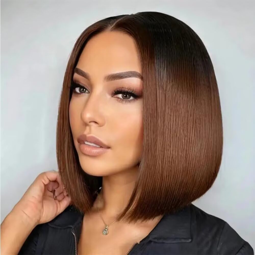 Real Lace Wig - Short Straight Wave 100% Real Hair - LUX-Anic