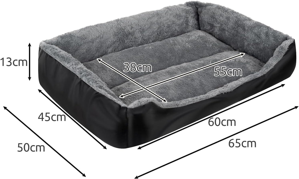 Padded dog bed by Purlov, designed for small medium dogs, soft and warm for cozy sleeping