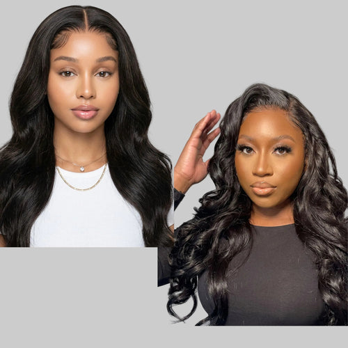 4x4 13x4 Transparent Lace Wig Body Wave Brazilian– Natural Hair 180% Density 20 inches - LUX-Anic
