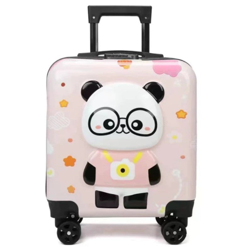 Stylish Children's Travel Cabin Suitcase on Wheels Pink - LUX-Anic