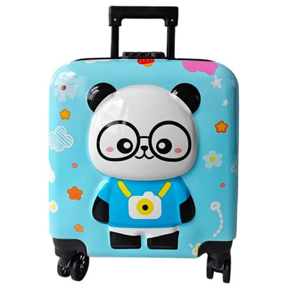 Stylish Children's Travel Cabin Suitcase on Wheels Blue - LUX-Anic
