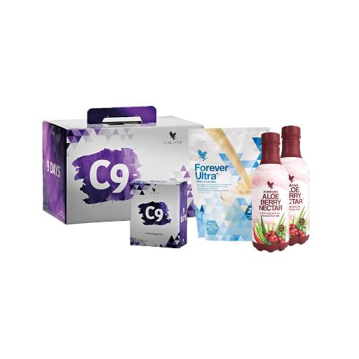 CLEAN 9 -Aloe Berry Vanilla-Garcinia Plus-Therm-Fiber-Repower- Shaping-9 Day Program - LUX-Anic