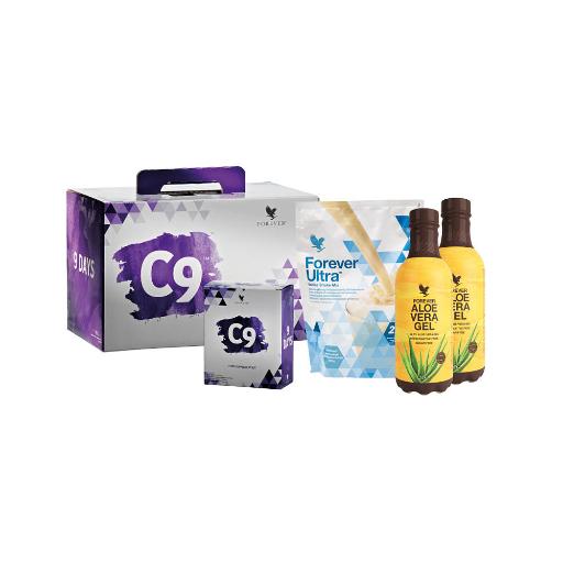CLEAN 9 -Aloe Gel Vanilla-Garcinia Plus-Therm-Fiber-Repower- Shaping 9 Day Program - LUX-Anic