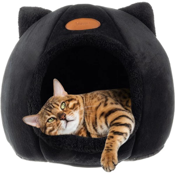 Lit pour Chat en Peluche - Style Maison 34x37cm