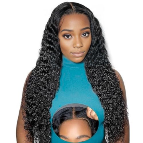 Perruque bouclée sans colle 13x4 / 13x6 Wear & Go cheveux humains – Prédécoupée prête à porter – Densité 200 %