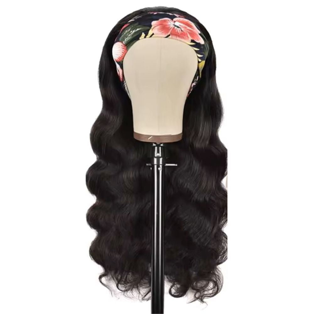 Headband Wig Human Hair Body Wave Natural Color Wig Brazilian Remy