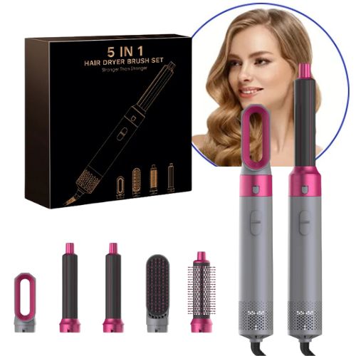 5-in-1 Professional Hair Styling Tool – Dry, Curl, Wave and Straighten