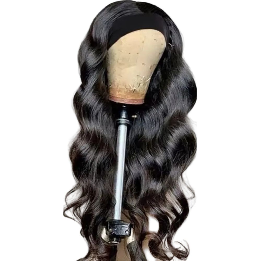 Headband Wig Human Hair Body Wave Natural Color Wig Brazilian Remy