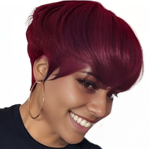 Short Straight Female Wig - LUX-Anic