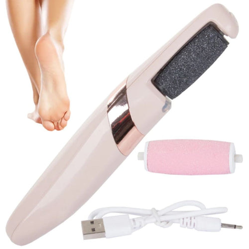Electric Foot File – Rechargeable Heel Smoother with LED - LUX-Anic
