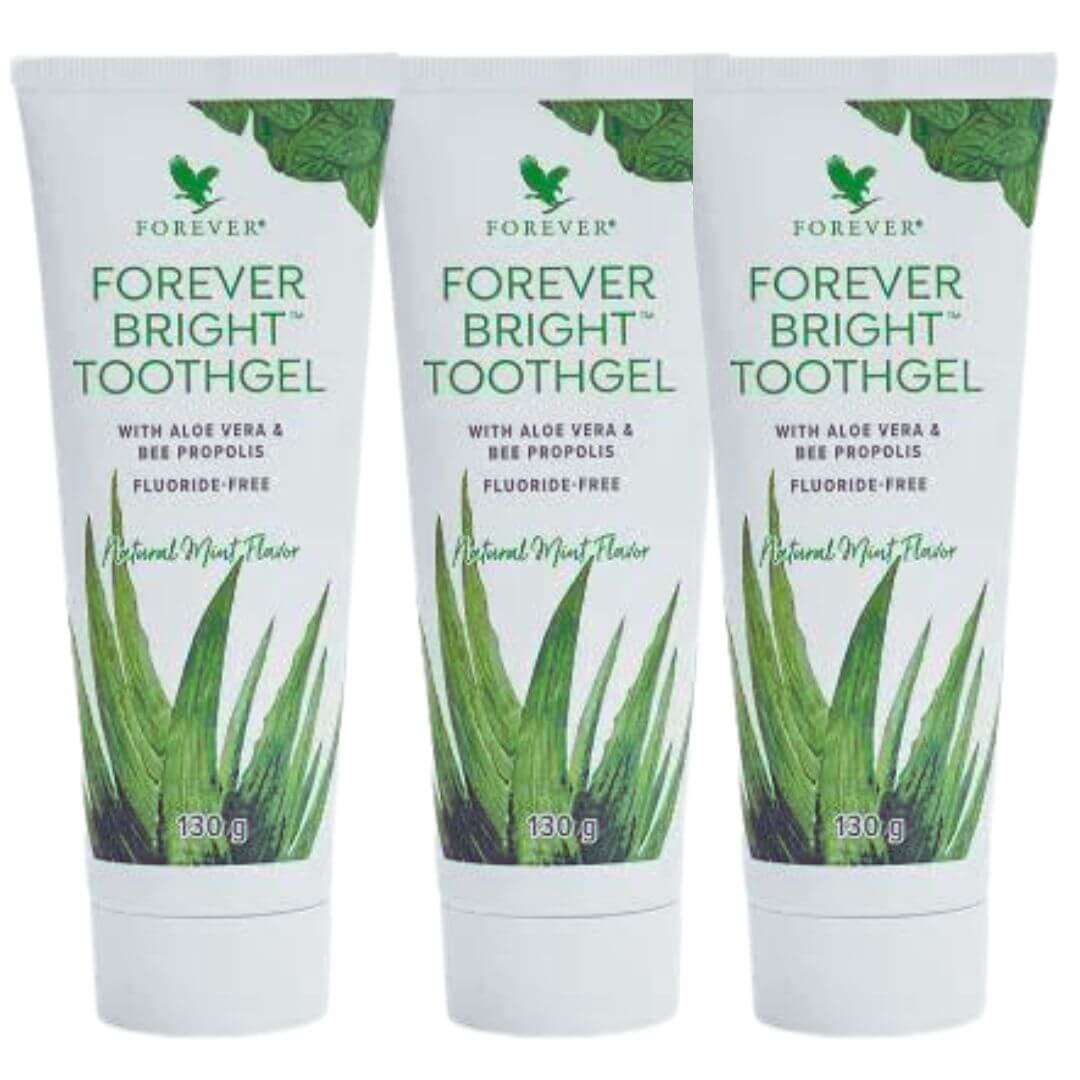 Forever Bright® Aloe Vera Toothgel – Natural Mint, Fluoride-Free Children and Adults - LUX-Anic