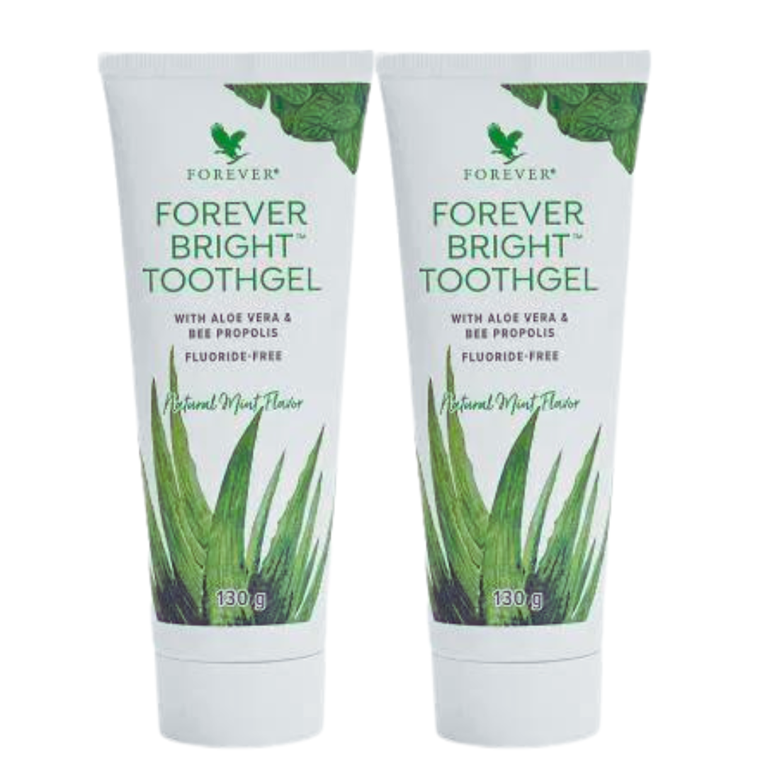 Forever Bright® Aloe Vera Toothgel – Natural Mint, Fluoride-Free Children and Adults - LUX-Anic
