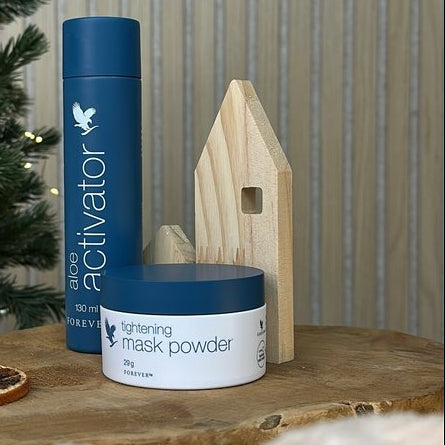 Tightening Mask Powder-Refreshed, Nourished Skin 29Gr & Aloe Activator Facial Toner - LUX-Anic