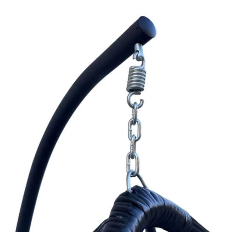 Garden Rocking Cocoon Chair with Pillows – Indoor & Outdoor Comfort - LUX-Anic