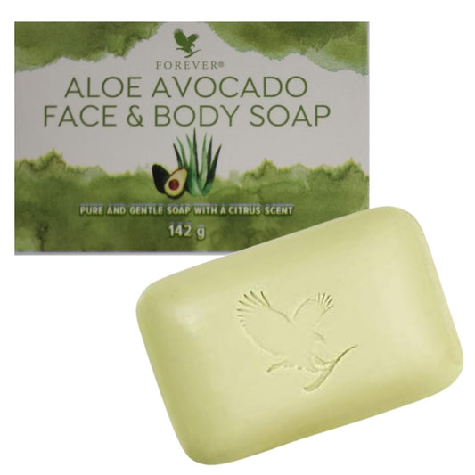 (Pack 2)Forever Aloe Avocado Face and Body Soap- 2x142Gr