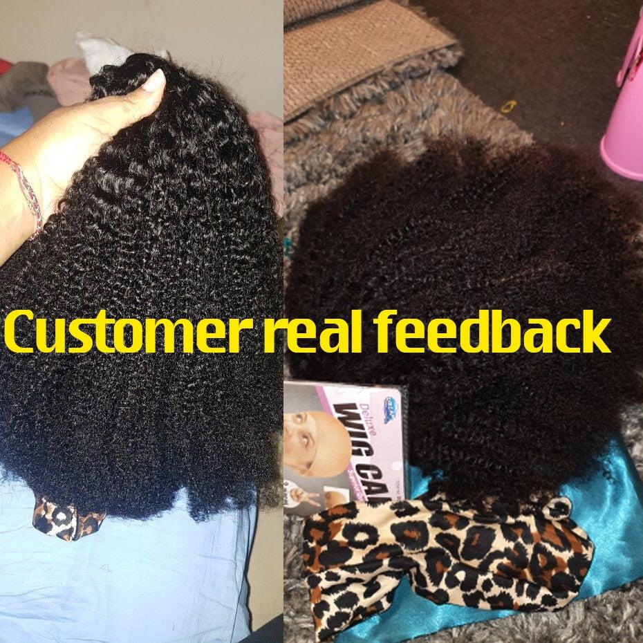Headband Wig - Brazilian Remy Real Hair- Glueless Wigs- All textures - LUX-Anic