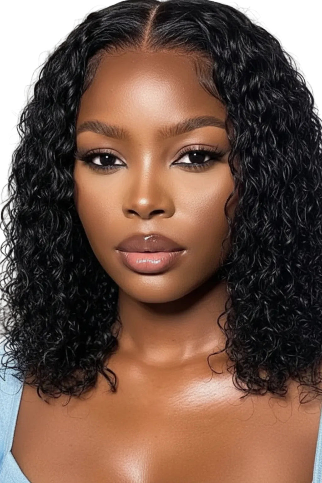 V Part Kinky Curly Real Hair Wig | 100% Brazilian Hair LUX-Anic