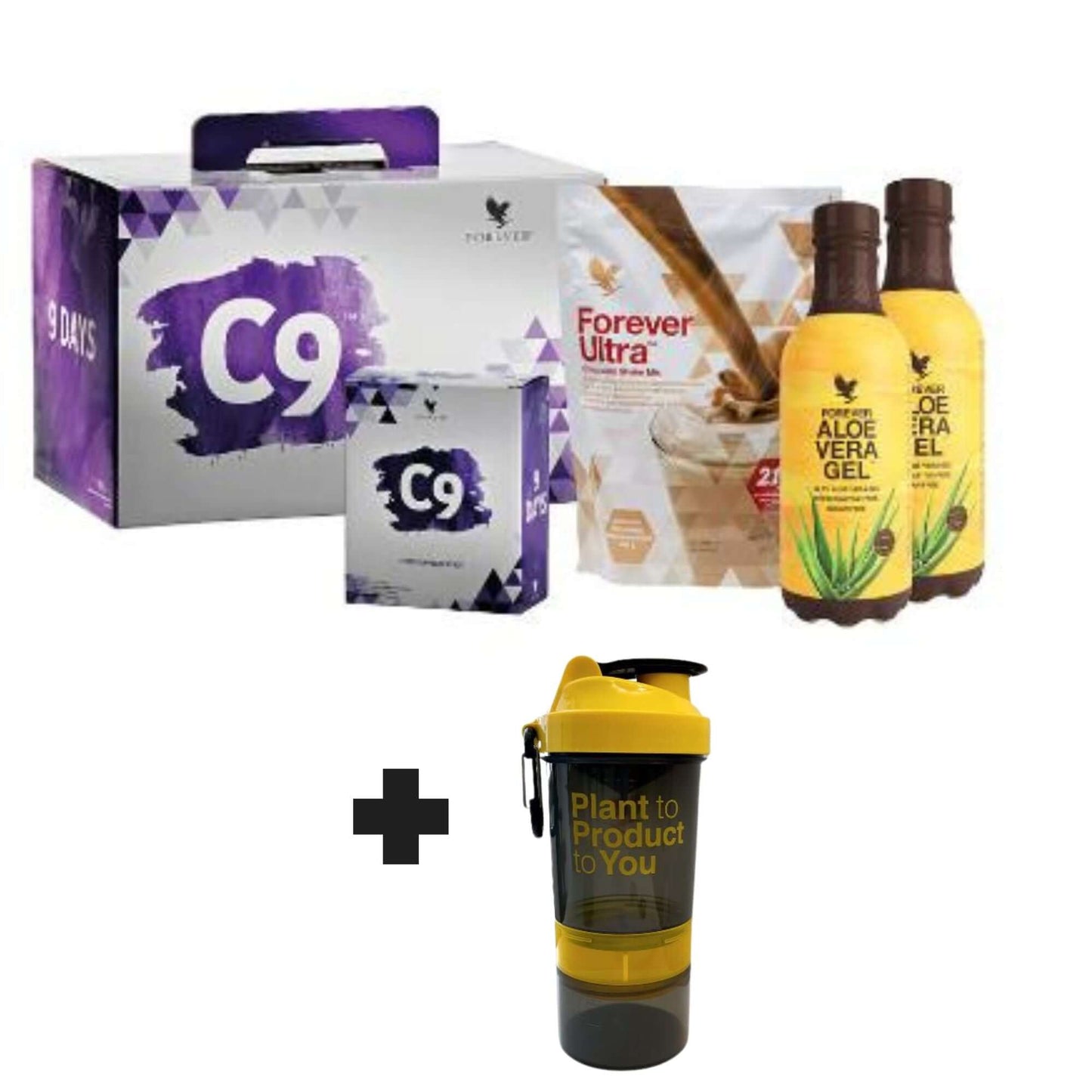 CLEAN 9 -Aloe Gel Chocolate -Garcinia Plus-Therm-Fiber-Repower 9 Tage Programm