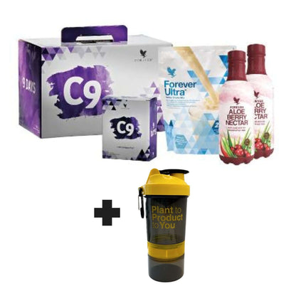 CLEAN 9 -Aloe Berry Vanilla-Garcinia Plus-Therm-Fiber-Repower- Shaping-9 Day Program