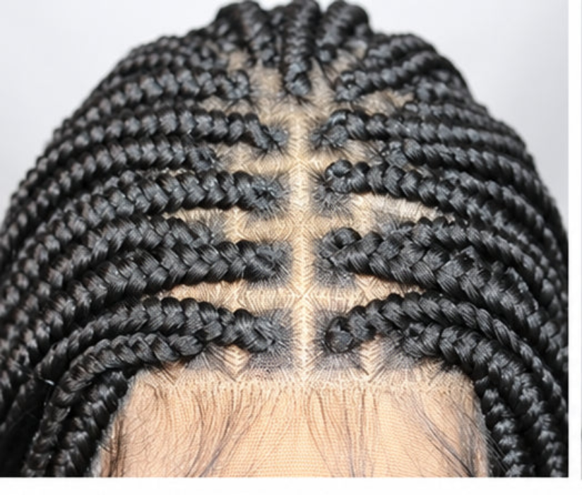 Geflochtene Perücke mit Box Braids | LUX-Anic