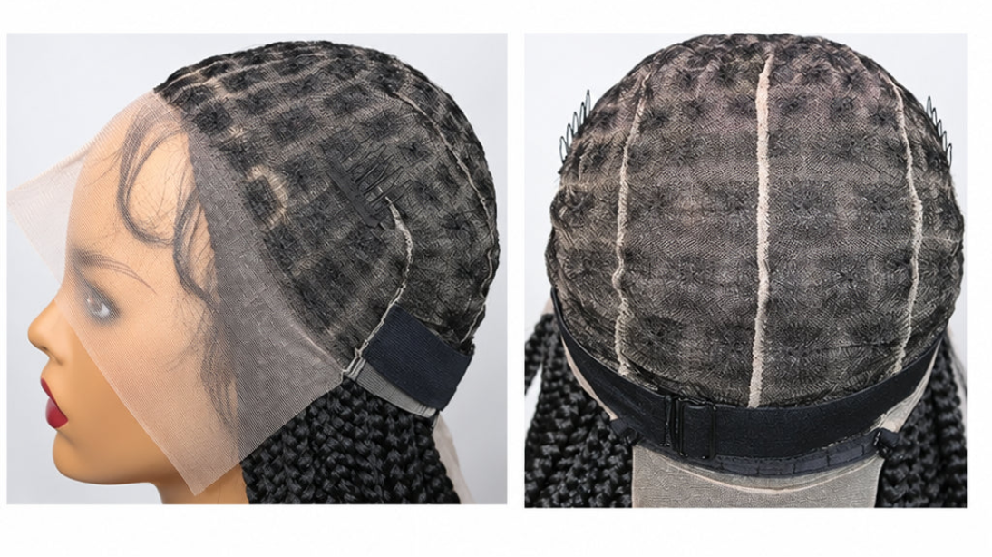 Geflochtene Perücke mit Box Braids | LUX-Anic