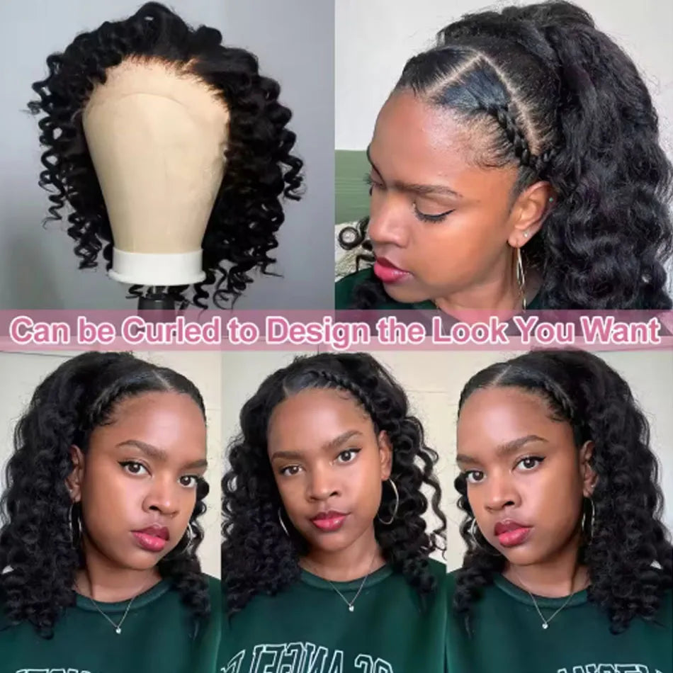 Kinky Straight Bob Wig | Indian Remy Human Hair | HD Lace | Glueless Wear & Go