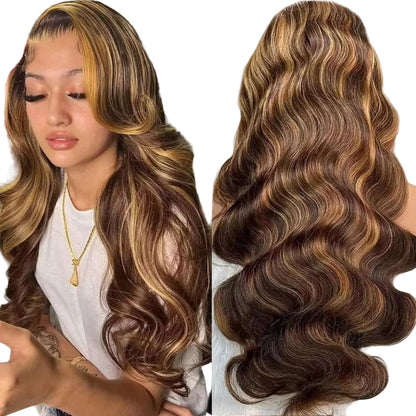 Honey Blonde Highlight Wig