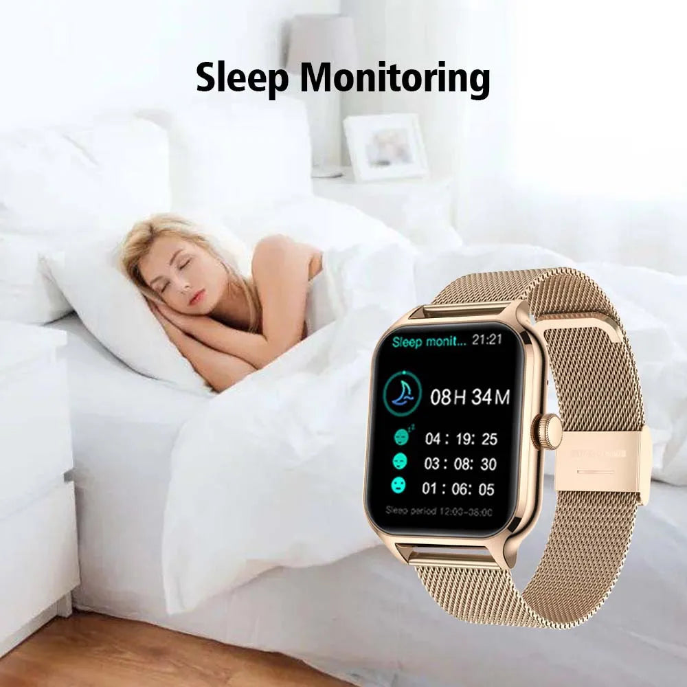 Smartwatch Bluetooth Call Heart Rate Blood Oxygen Tracker Sport Women Men for IOS Androird