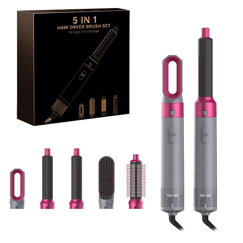 5-in-1 Professional Hair Styling Tool – Dry, Curl, Wave and Straighten