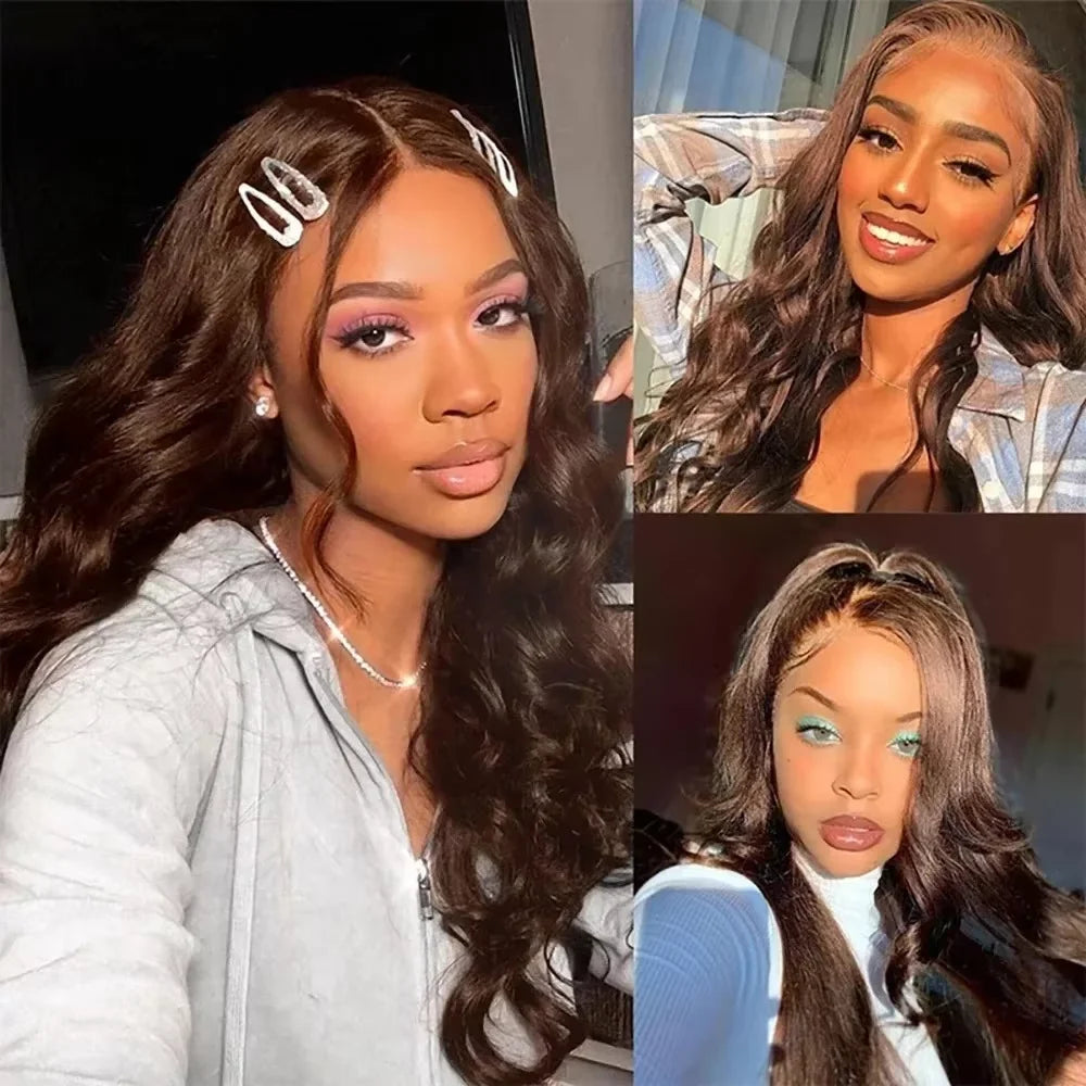 Woman with styled hair in various poses.