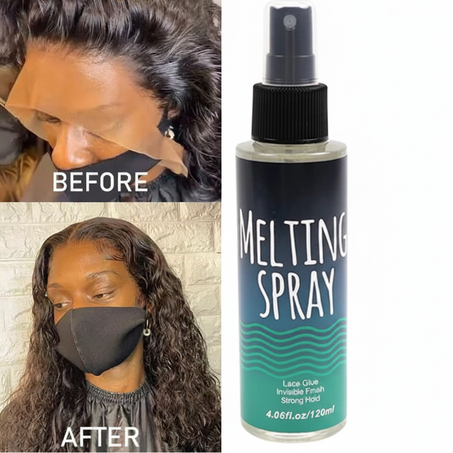 Lace Melting Spray – Invisible Wig Adhesive | 120 ml | Lace Front Wigs