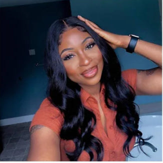 5x5 Glueless Wig Real Hair Wigs HD Transparent 200% Density Body Wave Ready To Go Pre Plucked - LUX-Anic