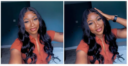 5x5 / 13x6 Glueless Perücke Echthaarperücken HD Transparent 200% Dichte Body Wave Ready To Go Pre Plucked