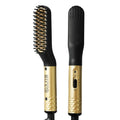 Mini Beard & Hair Straightener Comb–Safe Styling for Men-EU Plug - LUX-Anic