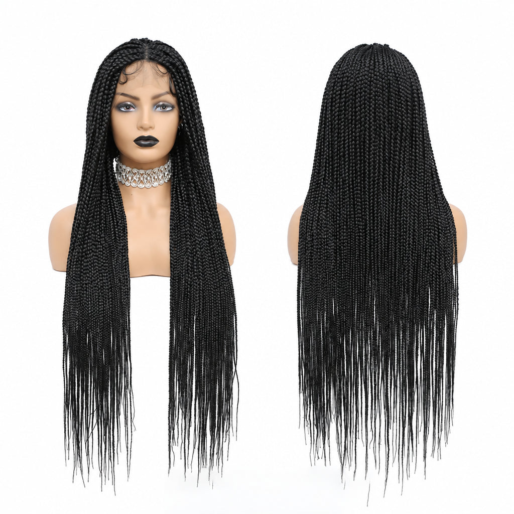 Geflochtene Perücke mit Box Braids | LUX-Anic